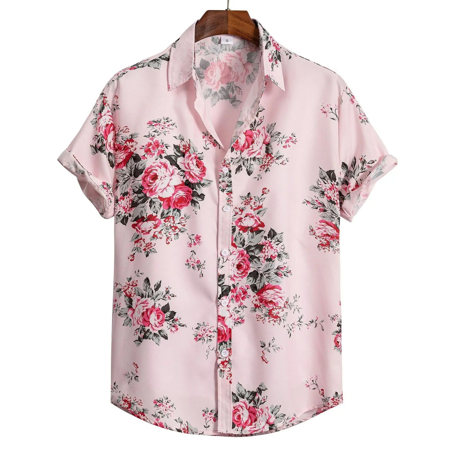 Fashion Men's Art Printed Short Sleeve Shirt (Available)