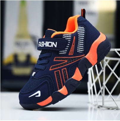 Sport Kids Sneakers Boys Casual Shoes For Children Sneakers Girls Shoes Leather Anti-Slippery Fashion Tenis Infantil Menino Mesh (Available)