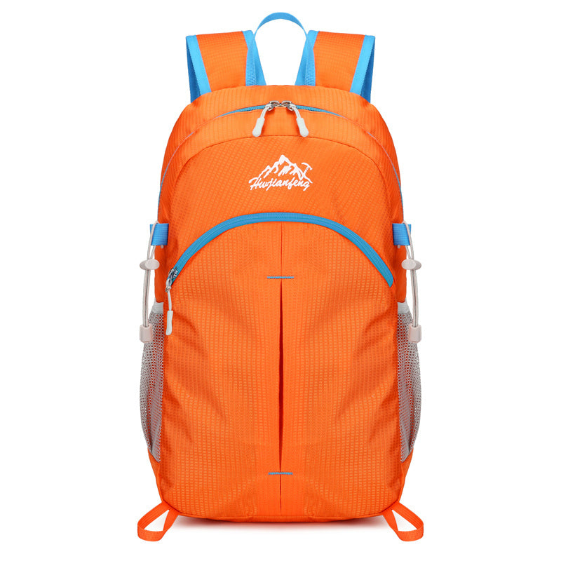 100% Foldable Sport Backpack Outdoor Travel Lightweight Double Shoulder Bag Large Capacity Storage Bag Waterproof Material (Available)