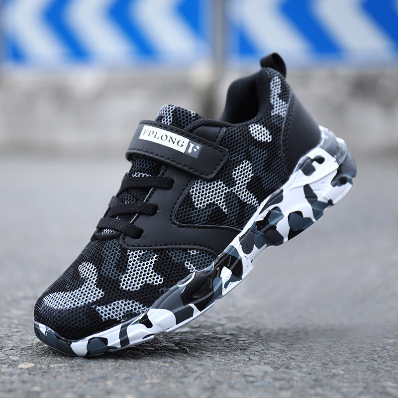 Children's Camo Shoes Light Sports Shoes Soft Bottom (Available)