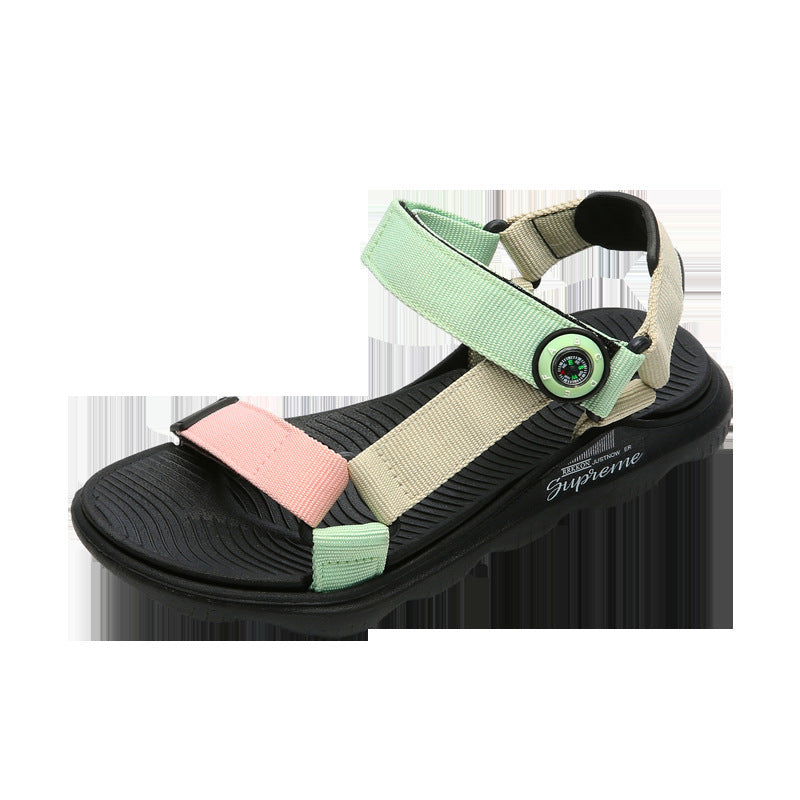 Candy Color Kids Webbing Beach Sandals (Available)