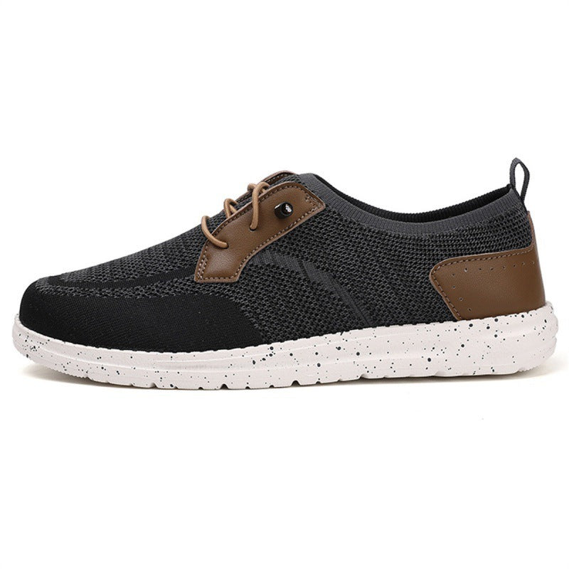 Men's Laceless Canvas Shoes Lightweight Breathable Plus Size Social Casual Men's Shoes (Available)