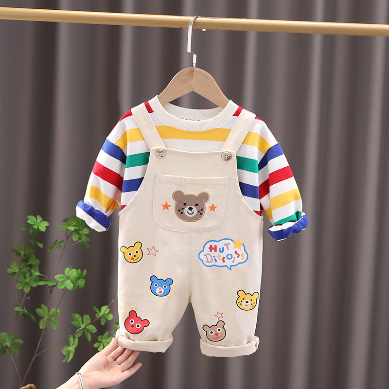 Boys' Top Overalls Suit (Available)