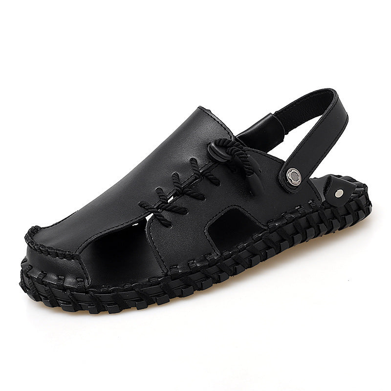 Casual And Fashionable Outdoor Men's Leather Sandals (Available)