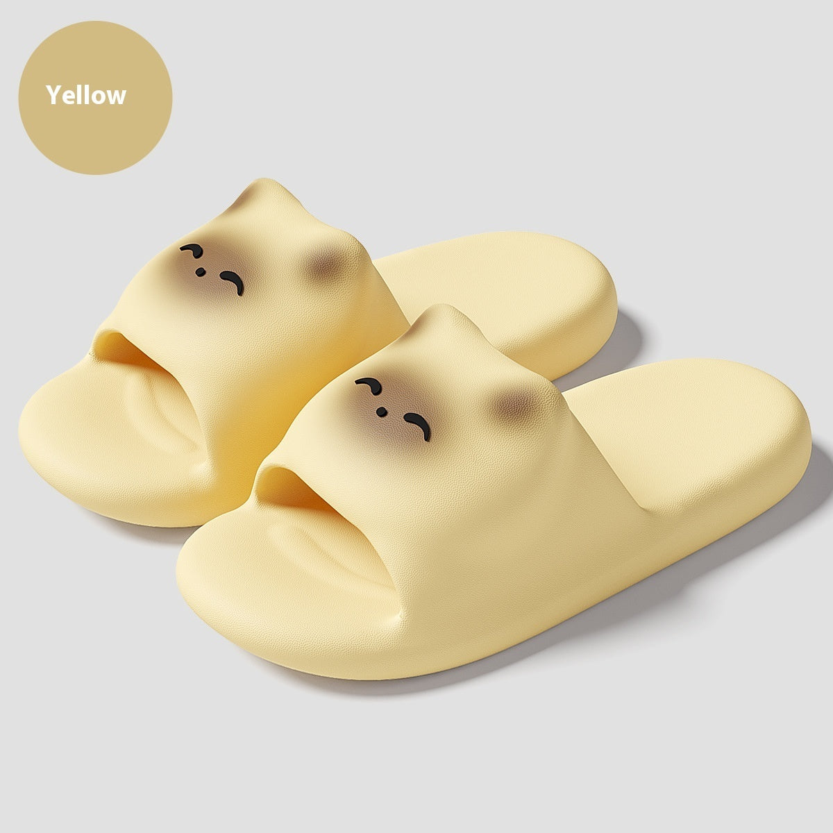 Cartoon Kitten Women's Soft Bottom Non-slip Eva Slippers (Available)