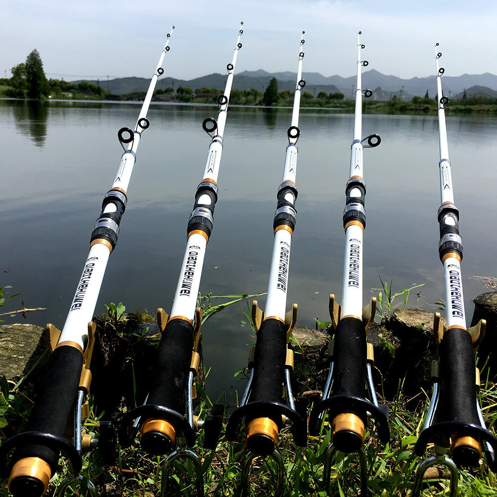2.1M -3.6M Carp Fishing Rod Feeder Hard FRP Carbon Fiber Telescopic Fishing Rod Fishing Pole (Available)