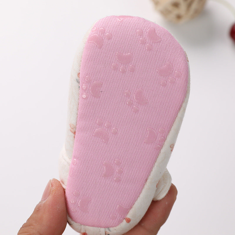 Color Cotton Toddler Shoes Soft Sole Newborn Baby Shoes 0-12 Months Male And Female Baby Shoes (Available)