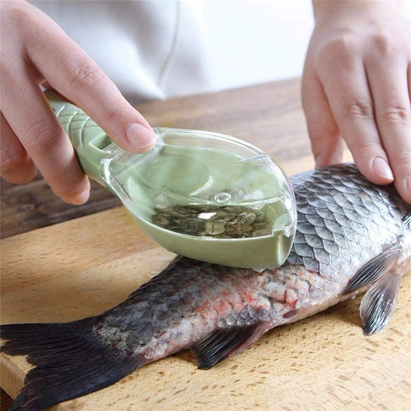 Fish Skin Brush Scraping Fish Scale Brush Grater Quick Disassembly Fish Knife Cleaning Peeling Skin Scraper Scraper Fish Scaler Kitchen Tools (Available)
