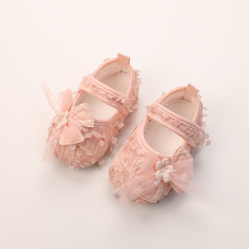 Baby Princess Shoes Non-slip Soft Bottom _ Pink (Available)