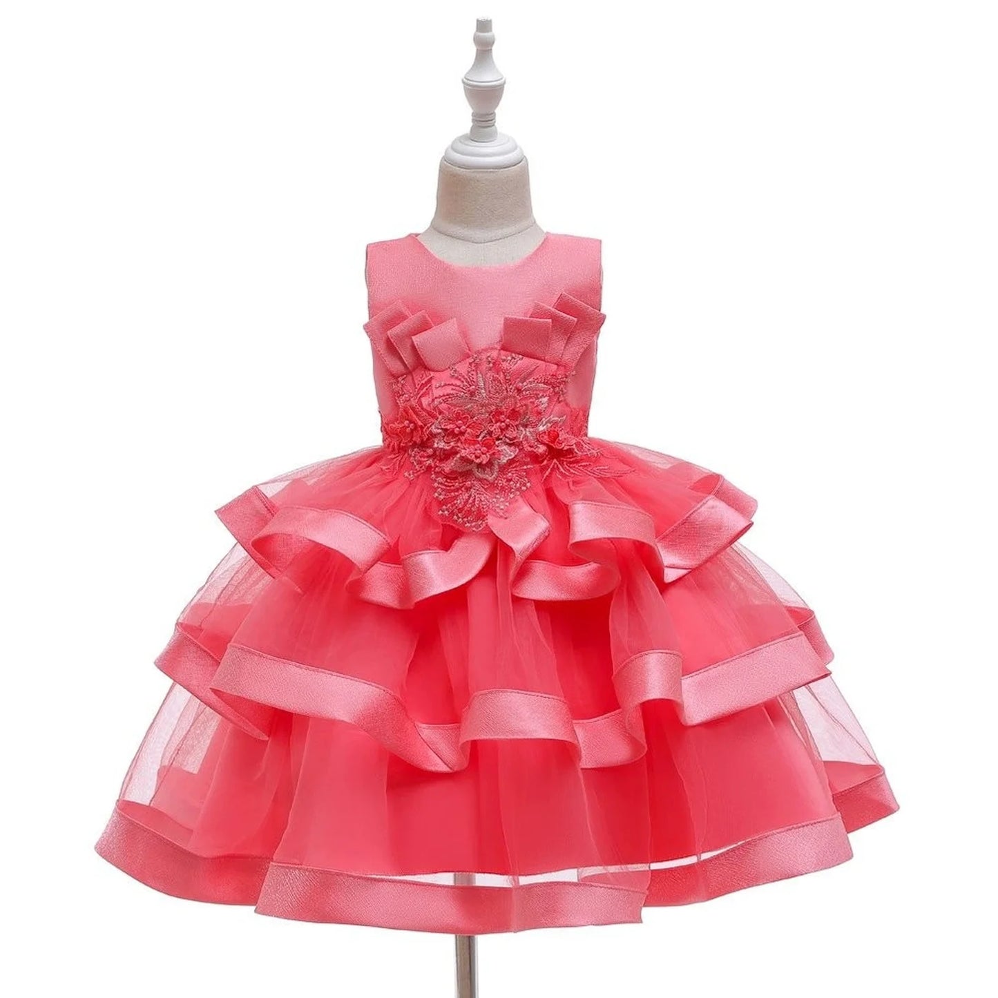 Fashionable Dresses Girl Dress for Girls tutu Kids Clothing Elegent Organza Girls Dresses for Children Princess Party Custumes