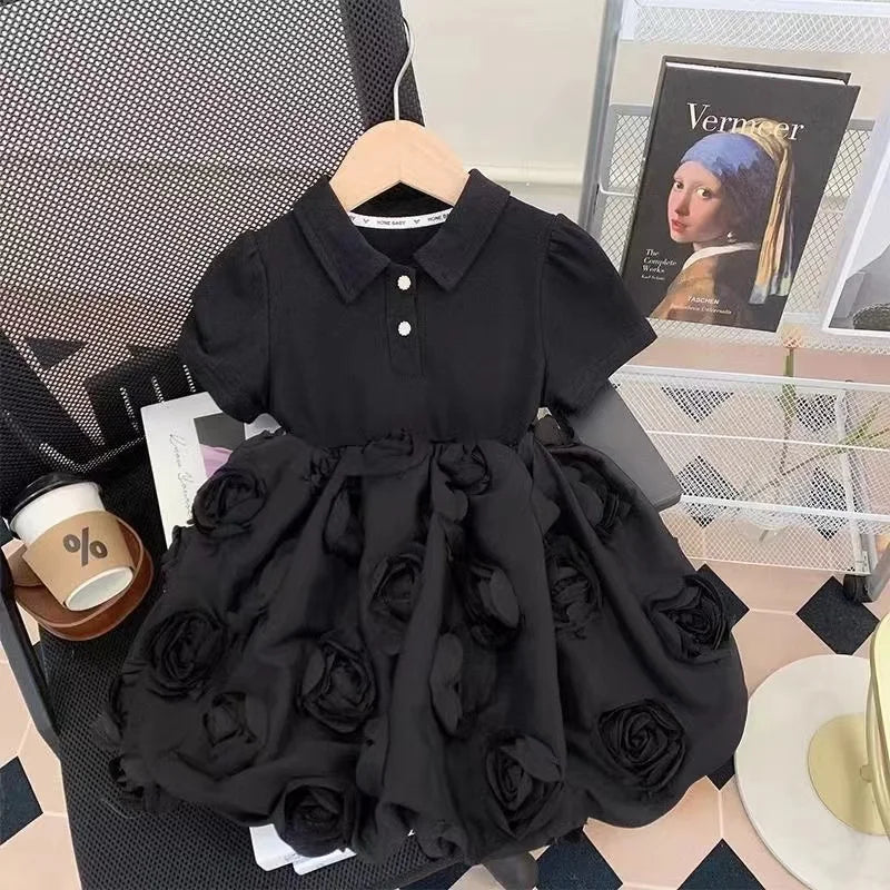 Girls Dresses Summer 2024 New Children Fashion Princess Dress For Baby Birthday Party Clothes Toddler Fashion Costume Kids 2-7Y