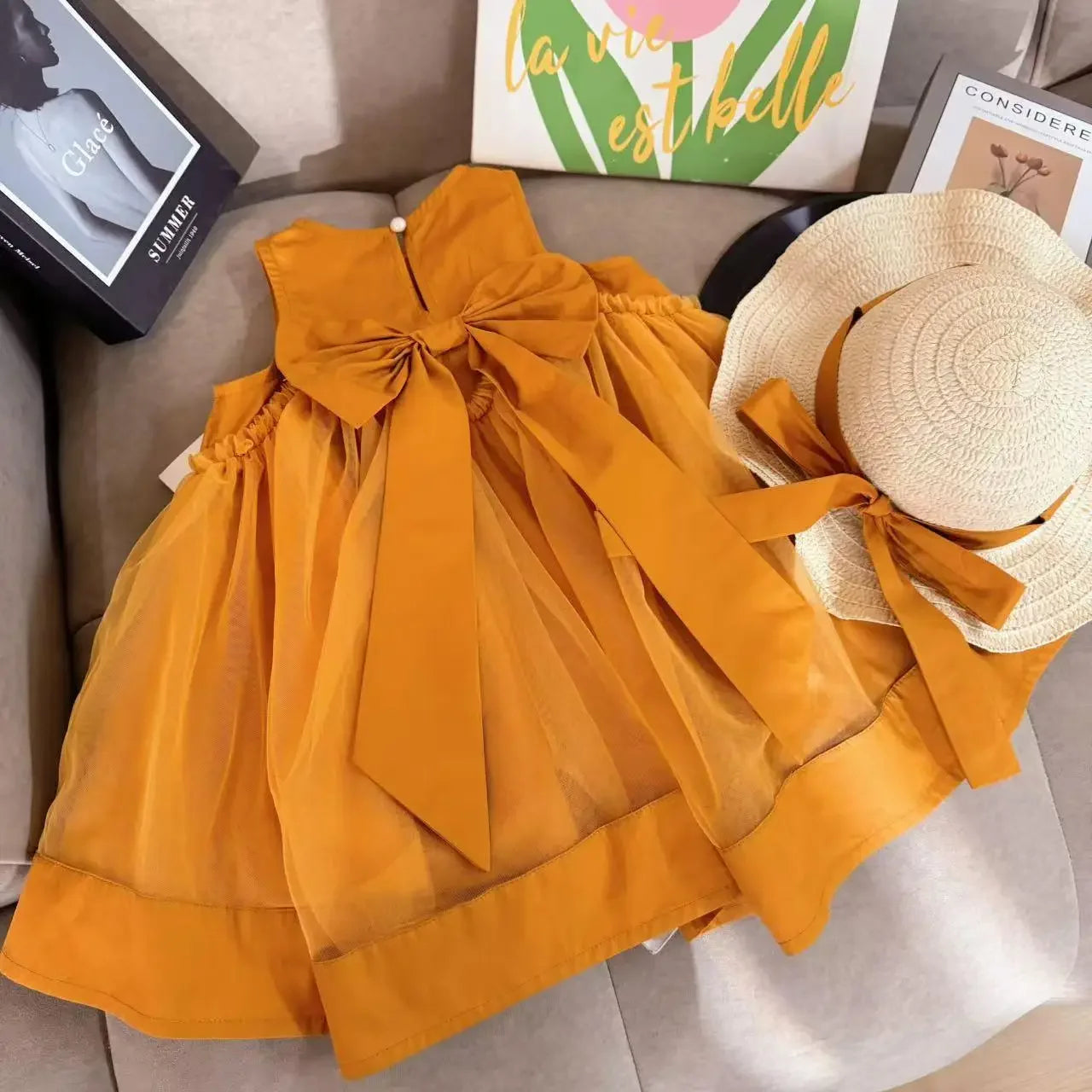Girls' Dress Summer Dress 2025 New Style Little Girls' Elegant Princess Dress Children's Women's Treasure Mesh A-line