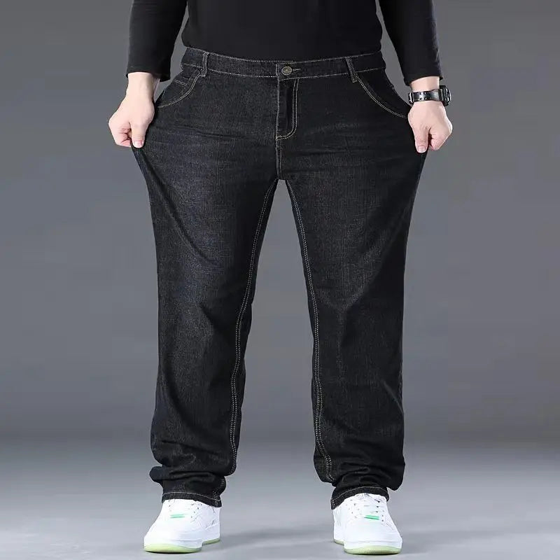 10XL Oversize Jeans For Men Fashion Loose Trousers Pants Plus Size Jeans Baggy Daily Work Clothing Big Jeans Trousers Pants Man (Available)