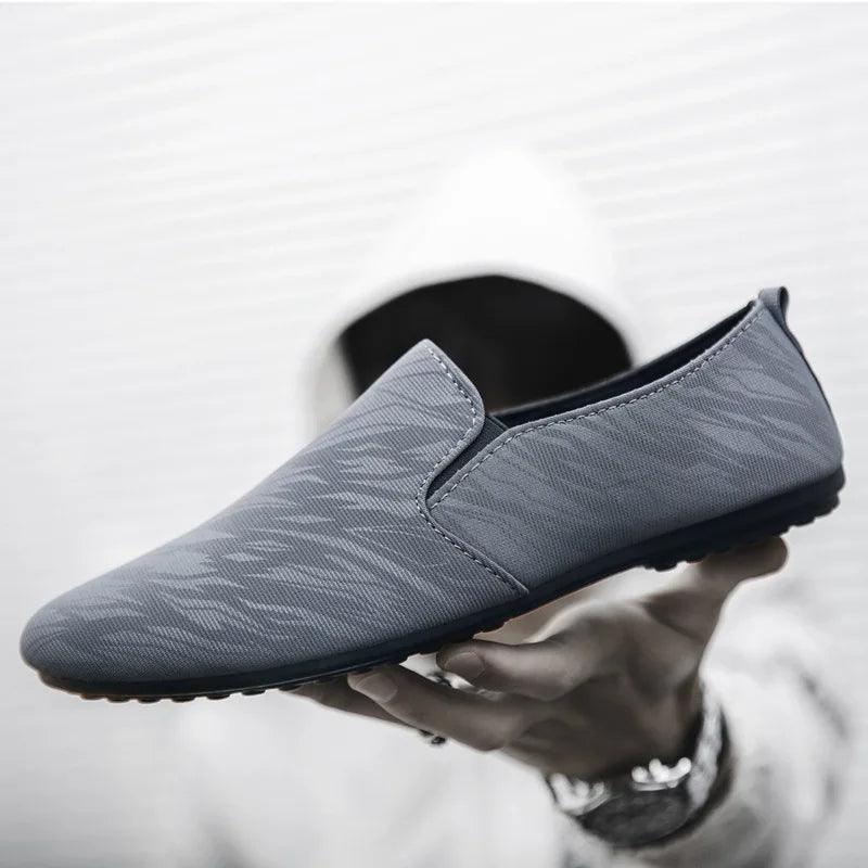 Shoes for Man New Men Fashionable Canvas Breathable Flat Bottomed Walking Shoes with Lightweight Sports Shoes Men's Sneakers (Available)