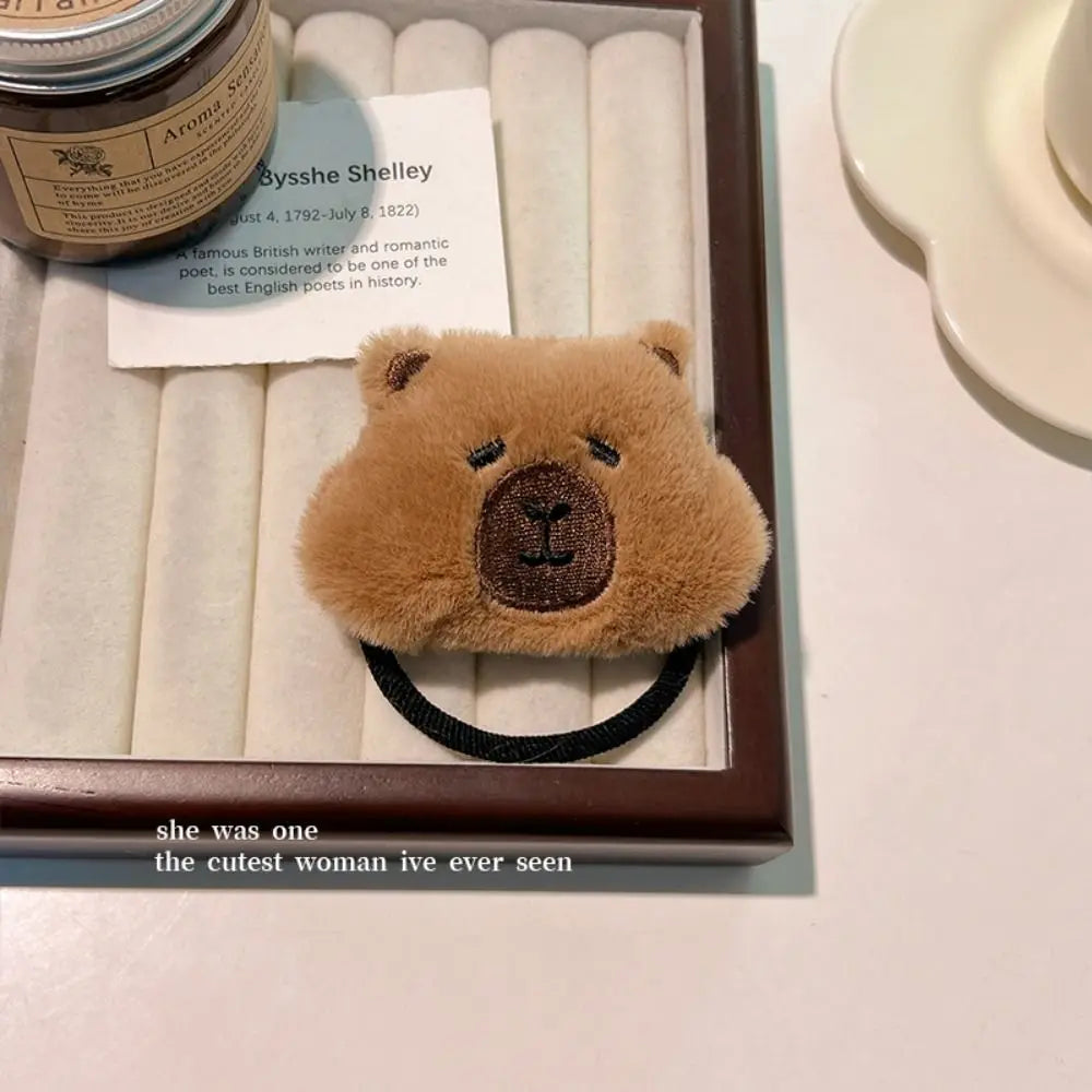 New Cartoon Capybara Hair Accessories Headwear Elastic Hair Claw Clip Barrette Hair Clip Women
