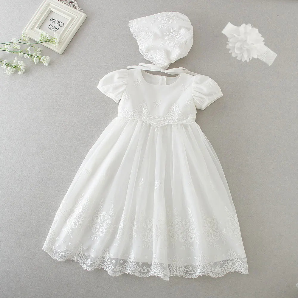 New Infant Dress Newborn Clothes Baby Christening Princess Party Dresses For Baby Girls Kids 1 Year Birthday Christmas 3 12 24M