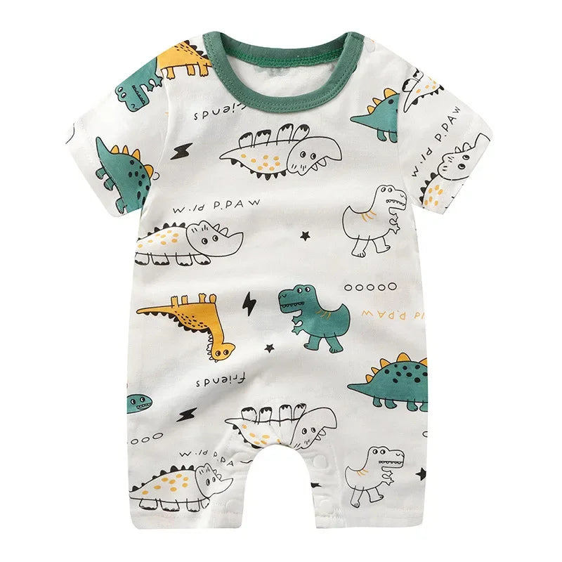 Newborn Baby Boy Clothes Bodysuit For Newborns Summer Romper Baby Girls Clothes Cotton Short Sleeved Jumpsuit