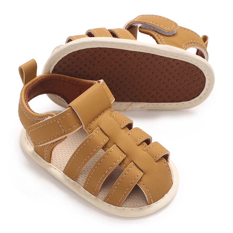 VALEN SINA 0-1Year Newborn Baby Boys Summer Shoes Sandals First Walkers Newborn Shoes Casual Soft Sole Sandals