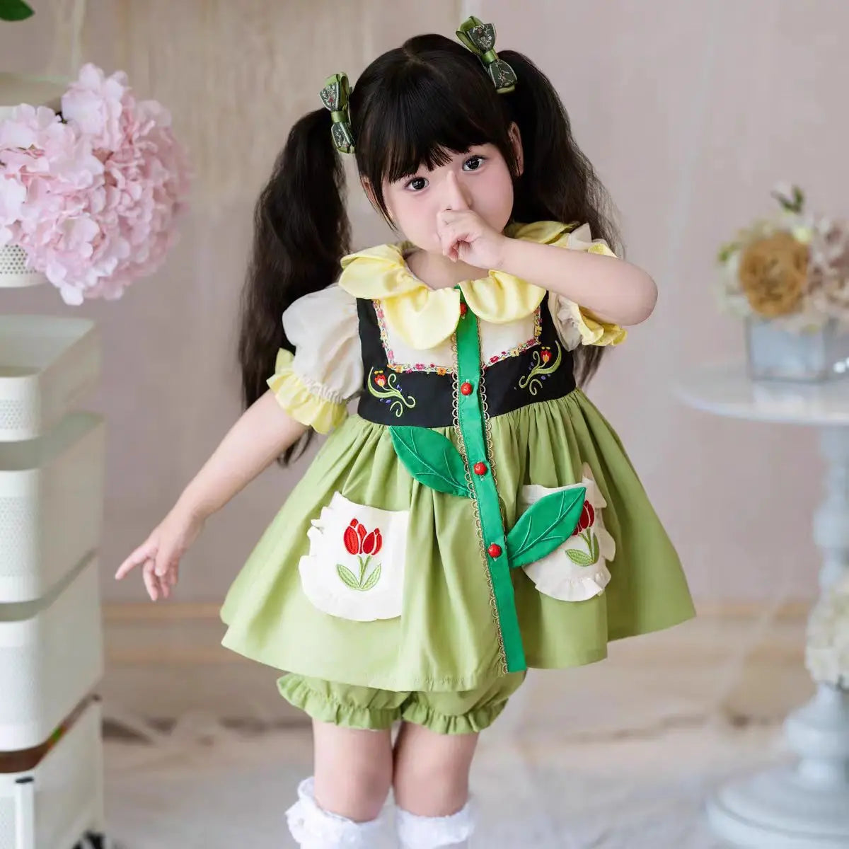 Girl Turkey Princess Lolita's Dress Festliche Kleider Mädchen Flower Girl Dresses for Weddings Kids Dresses for Girls Eid Dress