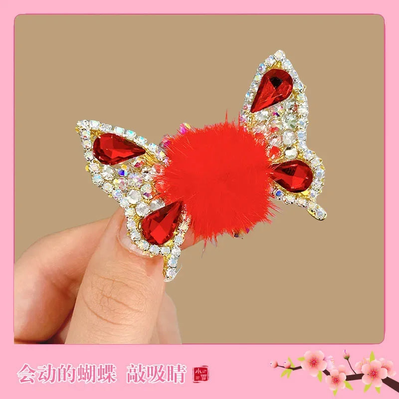 Clip Hair Accessories for Girls Butterfly Kids Bows Haar Clip Pins Pince Cheveux Cute Bands Star Barette Cheveux Fille Korean