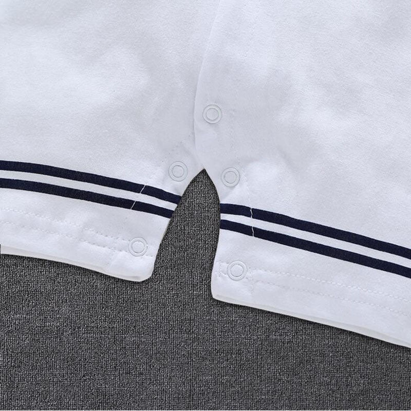 Newborn Baby Boy Clothes Playsuit Sailor Navy Romper Short Sleeve Jumpsuit Costumes Clothes Summer Outfits Newborn Baby Clothes
