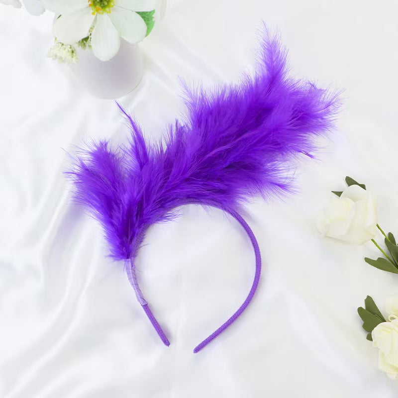 Girl's Fashion Feather Headband (Available)
