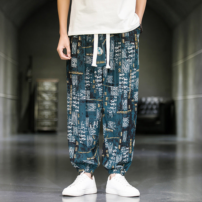 Mens Fashion Breathable Casual Wide Leg Pants (Available)