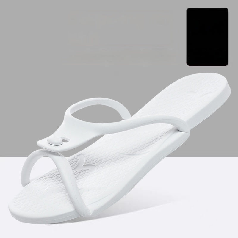 Travel Portable Folding Slippers Non-slip Soft Bottom For Business Trip (Available)