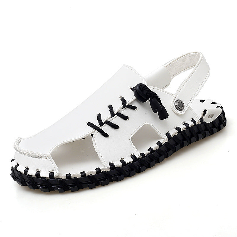Casual And Fashionable Outdoor Men's Leather Sandals (Available)