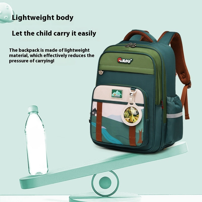 Large Capacity Primary School Student Schoolbag Lightweight And Wear-resistant   (Available)