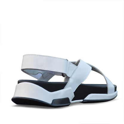 Korean Casual Men's Sandals Genuine Leather Elevator Beach (Available)