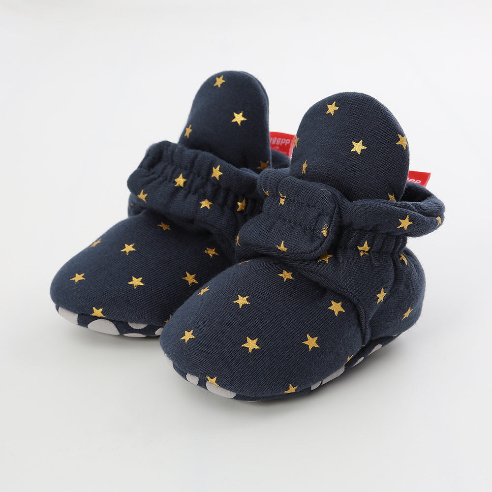 Knitted baby cotton shoes