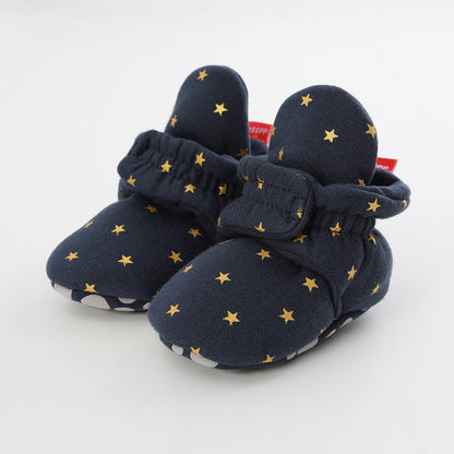 Knitted baby cotton shoes