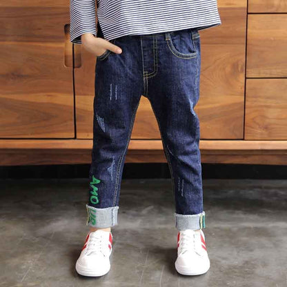 Boys' Denim Trousers Trousers Children's Clothing (Available)
