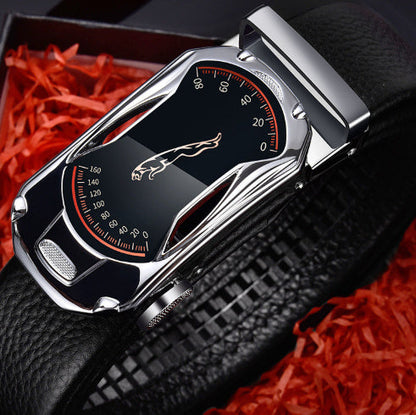 Men's leather belt