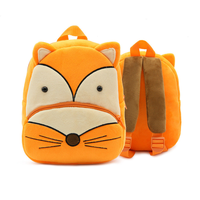 Cute Plush Backpacks Kindergarten Cartoon School Bags Children Animal Toys Bag (Available)