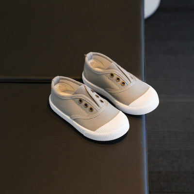 Applicable children's canvas shoes spring new boys shoes girls single shoes cloth shoes casual shoes baby shoes small