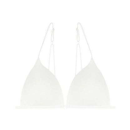 French Sexy Underwear Women's Front Buckle Triangle Cup Wireless Bra Thin