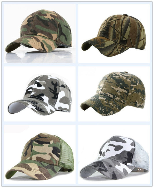 Fashion casual camouflage baseball cap Peaked cap (Available)