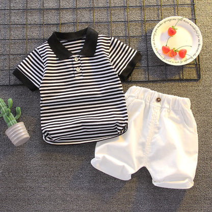 Summer Fashion Baby Boy Clothes Sets T-shirt + Pants 1-4T Toddler Casual Clothing Suits Children Kids Boys Outfits Suit