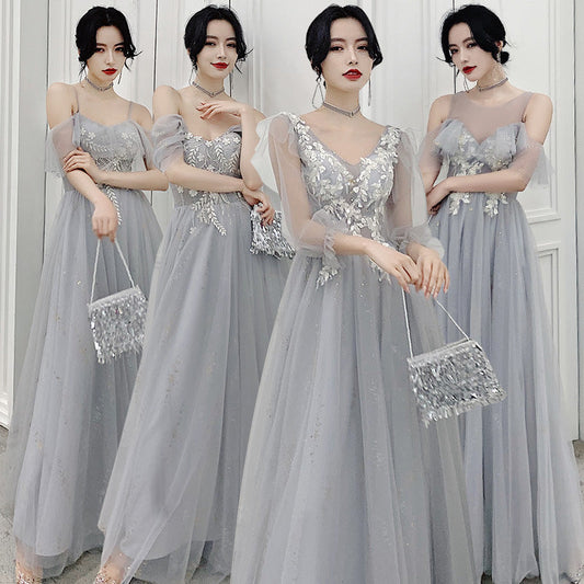 Grey bridesmaid dress