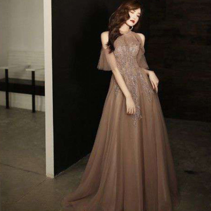 Party Party Dress Host Heavy Industry Banquet Evening Dress (Available)