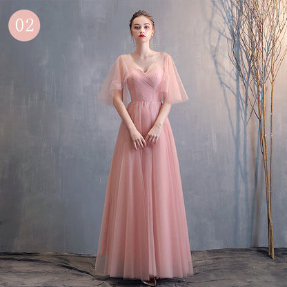 Ladies Fashion Long Simplek Evening Dress