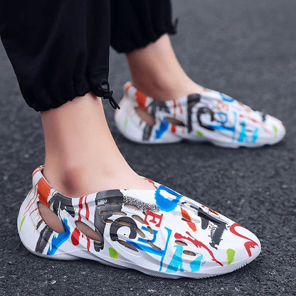 Coconut Shoes For Men Non-Skid Speed Dry Camouflage Hollow Beach Shoes (Available)