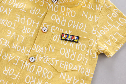 Korean Short-Sleeved Children's Clothing For Boys And Girls (Available)