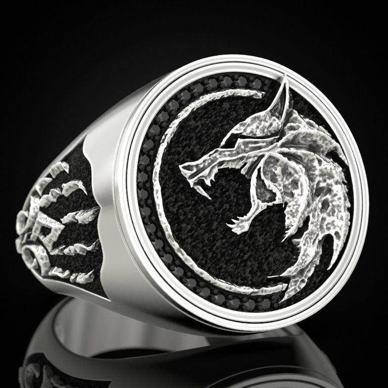 Viking Warrior Vintage Two Tone Men s Ring (Available)