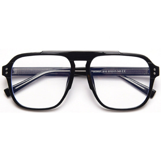 Double Beam Street Shooting Square Transparent Male Flat Mirror