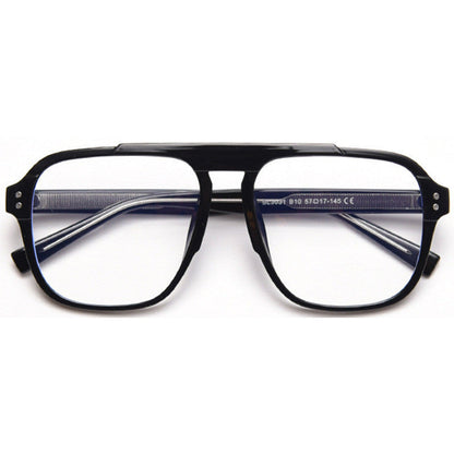 Double Beam Street Shooting Square Transparent Male Flat Mirror