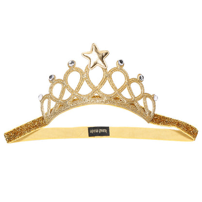 New Crown Hairband 40927 European And American Princess Hair Accessories Manufacturer Fashion Baby Glitter Rhinestone Hairband