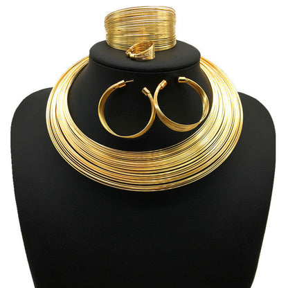 Ladies Necklace, Earrings, Bracelet, Ring Set (Available)